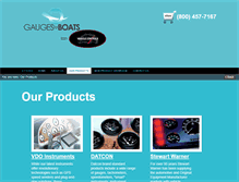 Tablet Screenshot of gaugesforboats.com